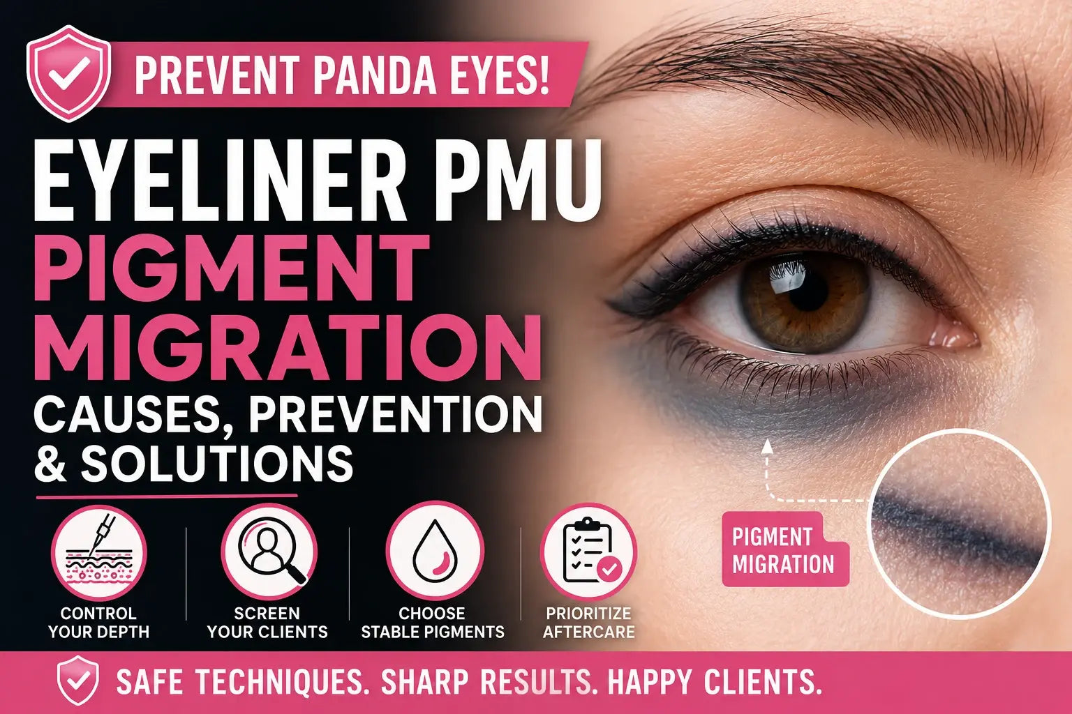 Eyeliner PMU Pigment Migration: Causes, Prevention, and Best Practices for Artists
