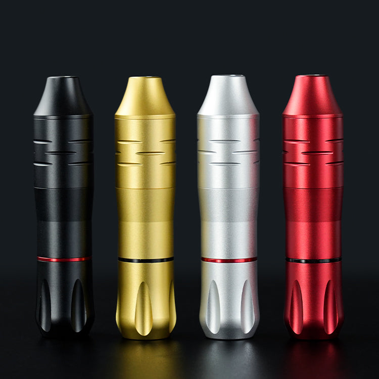 Thunderlord Power CTG010 Rotary Tattoo Pen in Various Colors: Black, Gold, Silver, and Red, Professional Tattoo Equipment.
