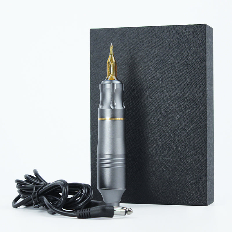 Thunderlord Power CTG003 Rotary Tattoo Pen Machine - Silver CNC aluminum body, professional tattoo equipment