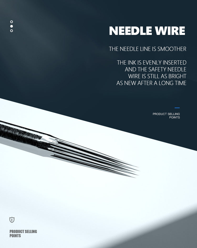 Biomaser tattoo needle wire, smooth line for even ink insertion, long-lasting brightness - professional tattoo equipment