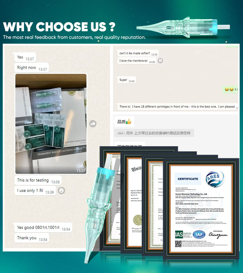 ThunderlordPower RL Cartridge Needle customer feedback, quality tattoo supplies, and certifications