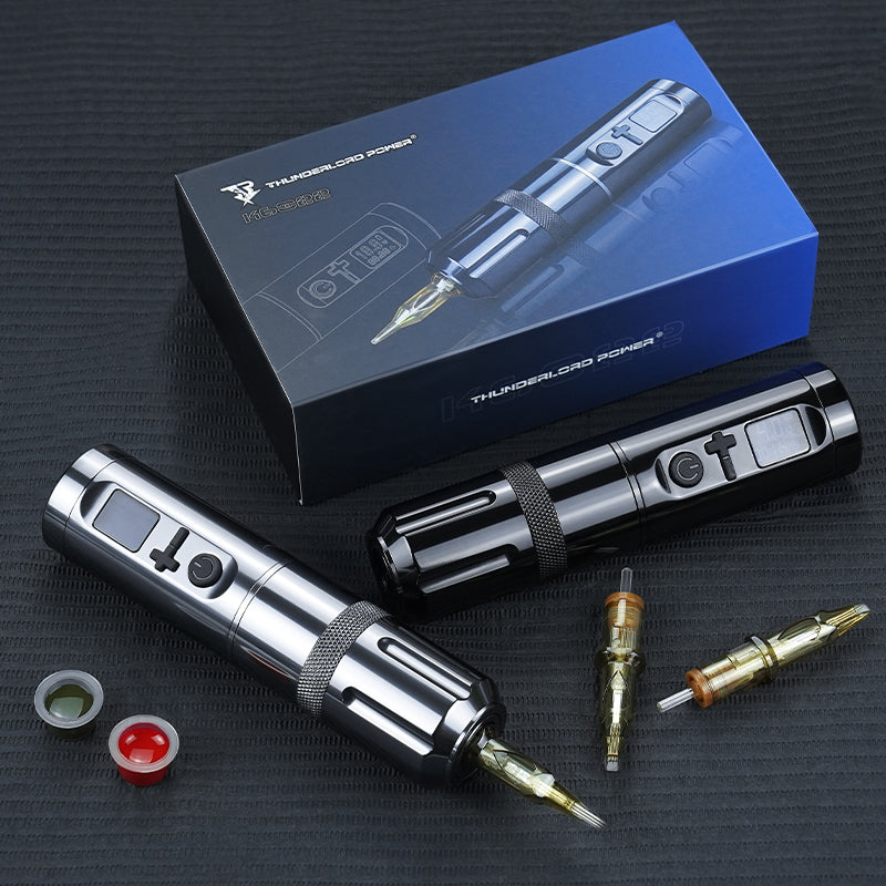 Wireless Kits Tattoo Pen Machine With 4.0MM stroke ThunderlordPower K6022