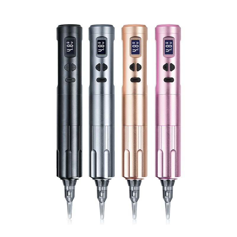 Thunderlord Power K6003 Wireless PMU Machine in Four Colors, digital display, cartridge needles - tattoo equipment