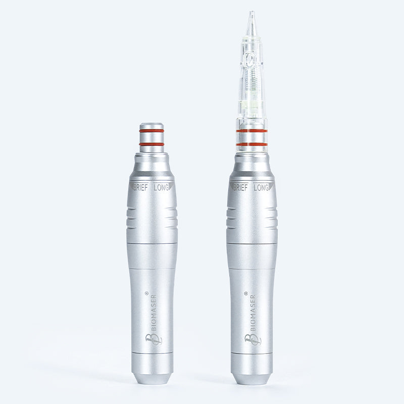 Biomaser PMU handpiece machine, silver color, BRIEF LONG, professional tattoo equipment