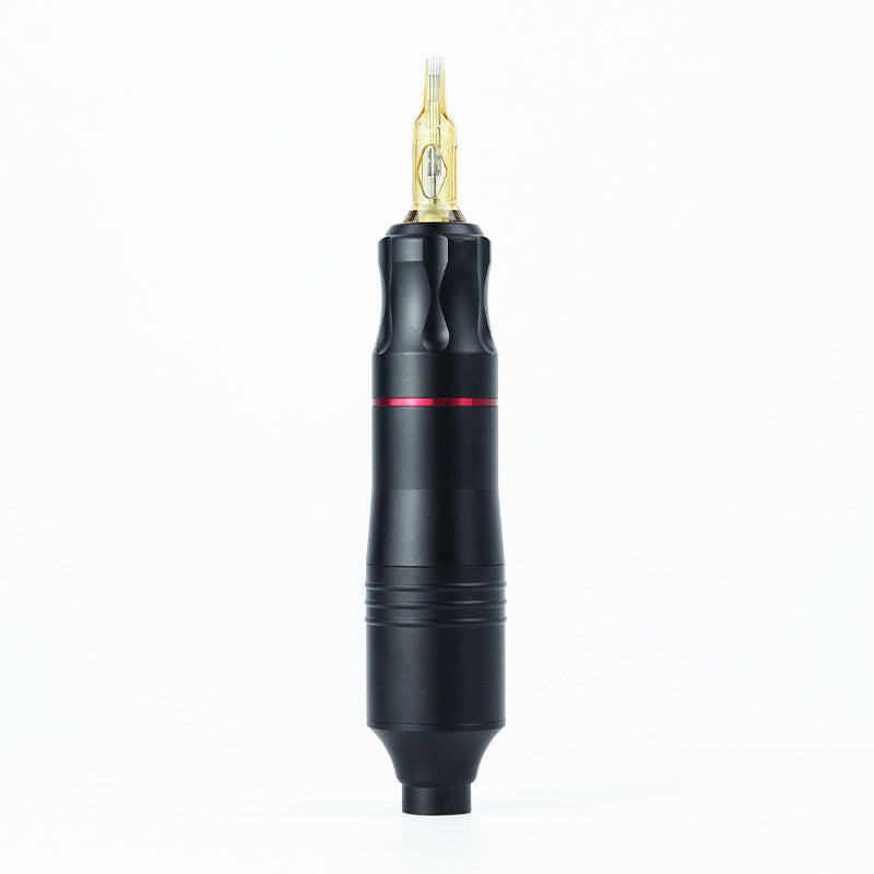 Black Thunderlord Power CTG003 Rotary Tattoo Pen with Universal Cartridge Needle - Professional Tattoo Equipment