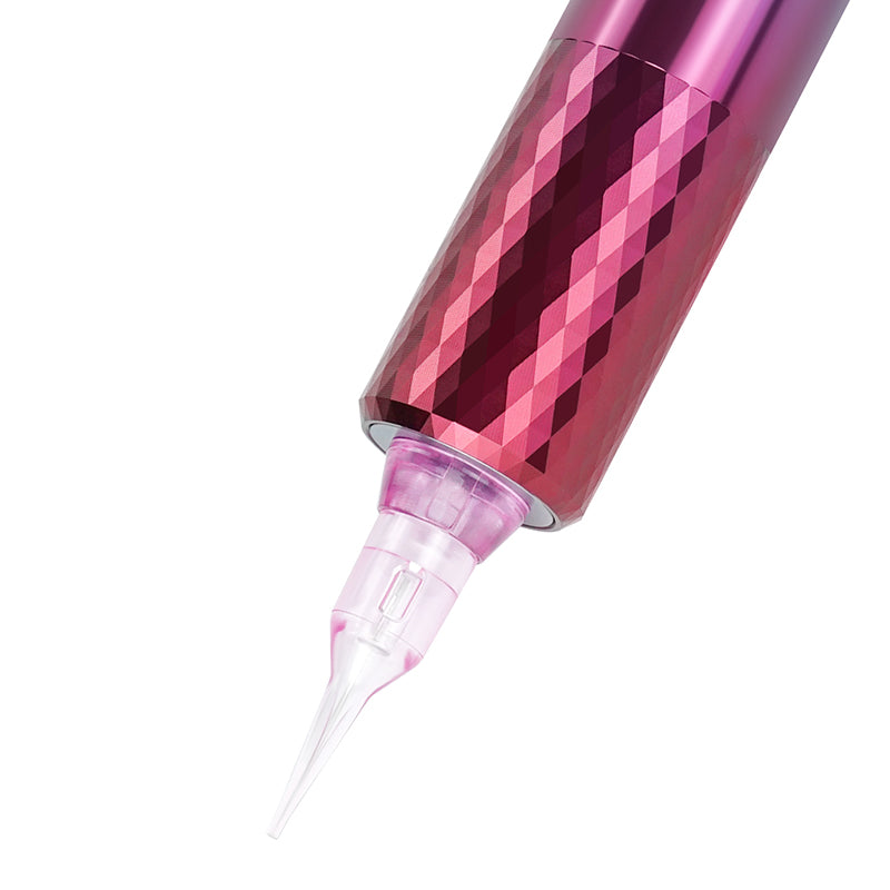 ThunderlordPower Rotary Slim PMU Pen Machine, red metallic body, for eyebrow and lip permanent makeup
