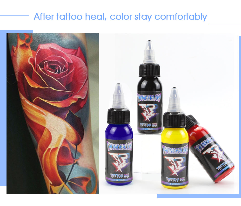 Thunderlordpower Tattoo Ink - Tattoo with vibrant colors maintained after healing. Professional tattoo supplies for artists.