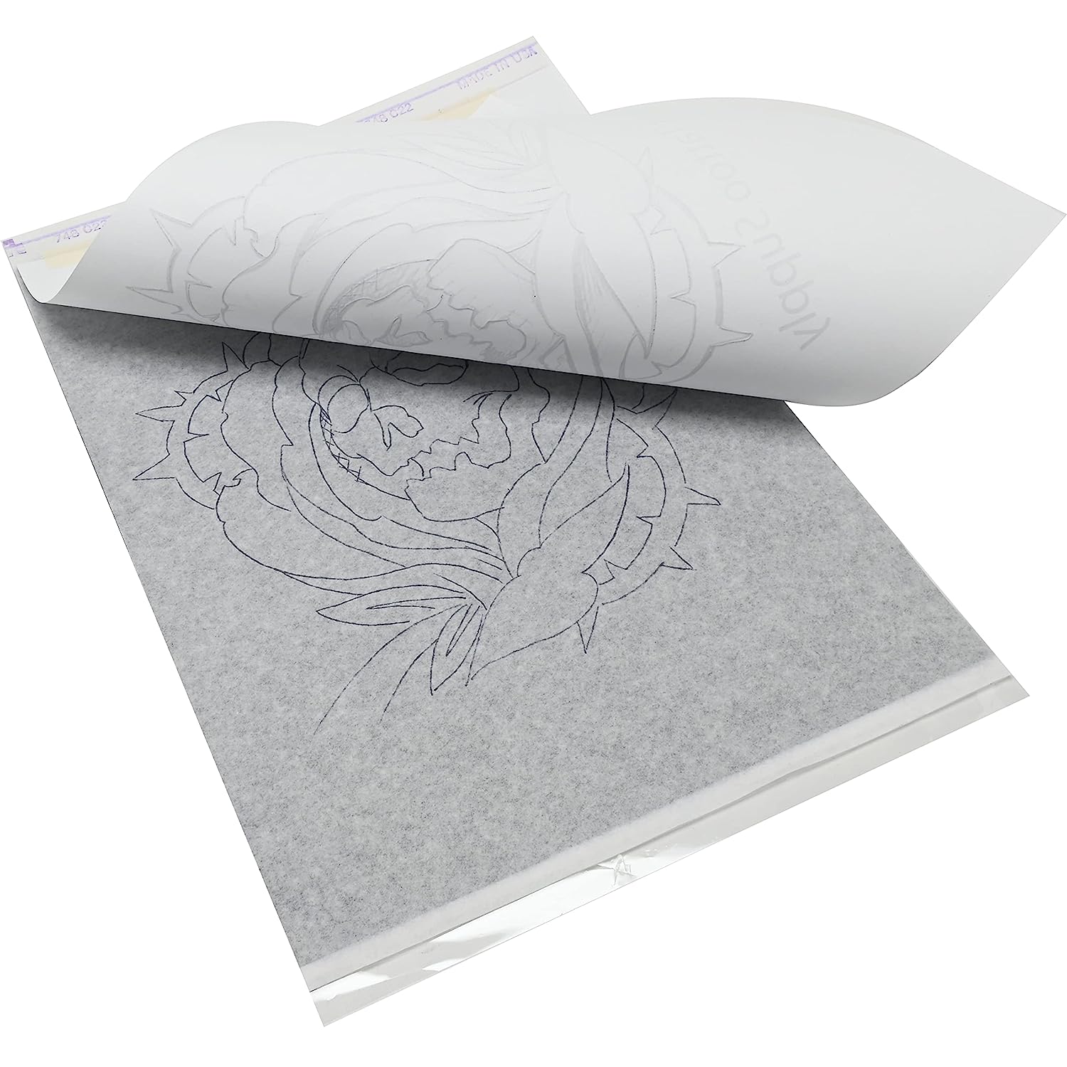 Thunderlord Power Transfer Paper, 100 Sheets Tattoo Stencil Transfer Paper Tattoo Thermal Stencil Paper For Tattooing