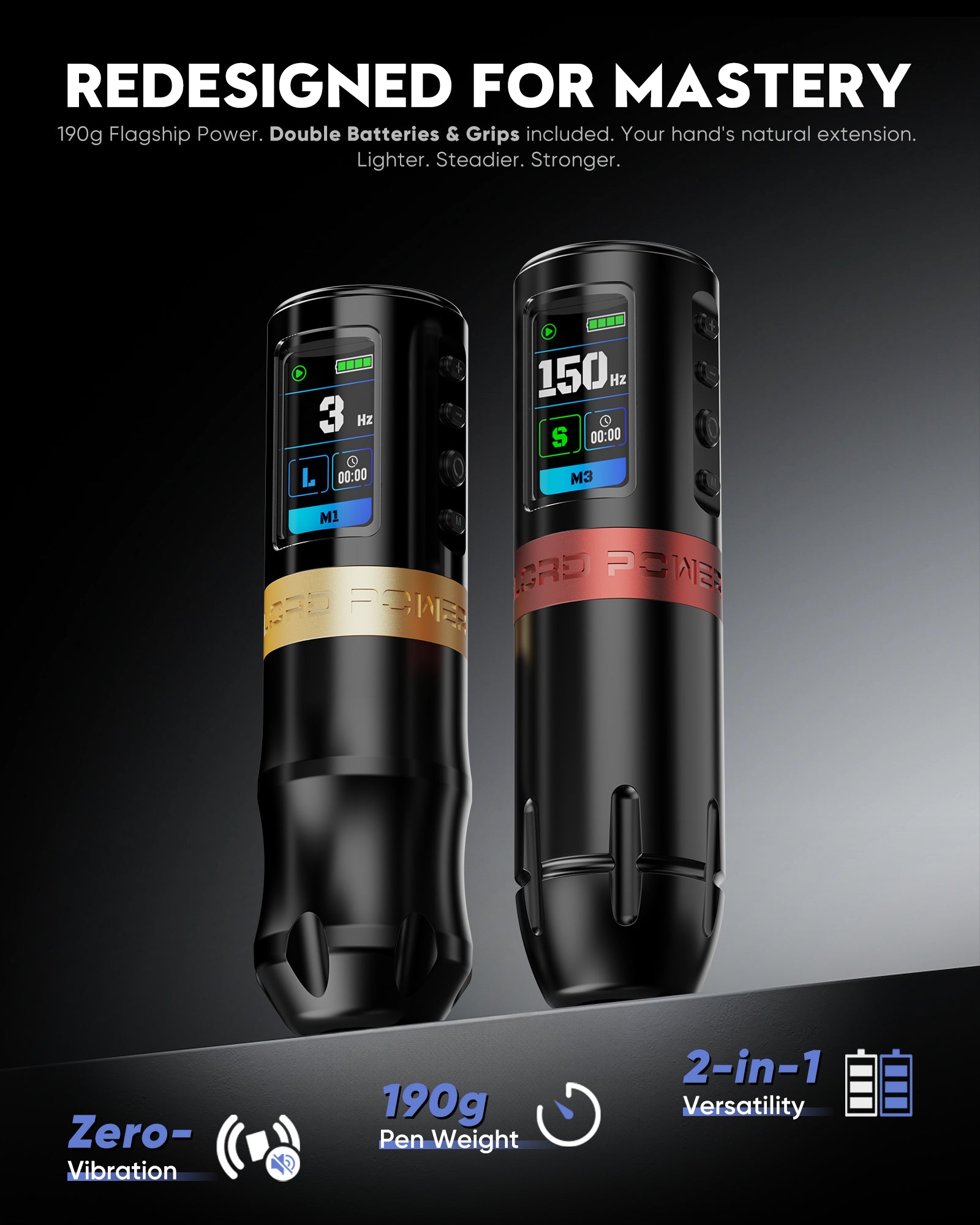 Thunderlord Power Pulse Wireless tattoo Machine