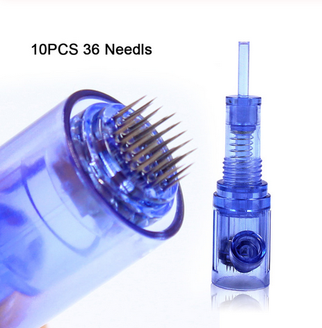 MTS MESO 10PCS Screw Microneedling Cartridge Needles for BMX Permanent Makeup  Machine