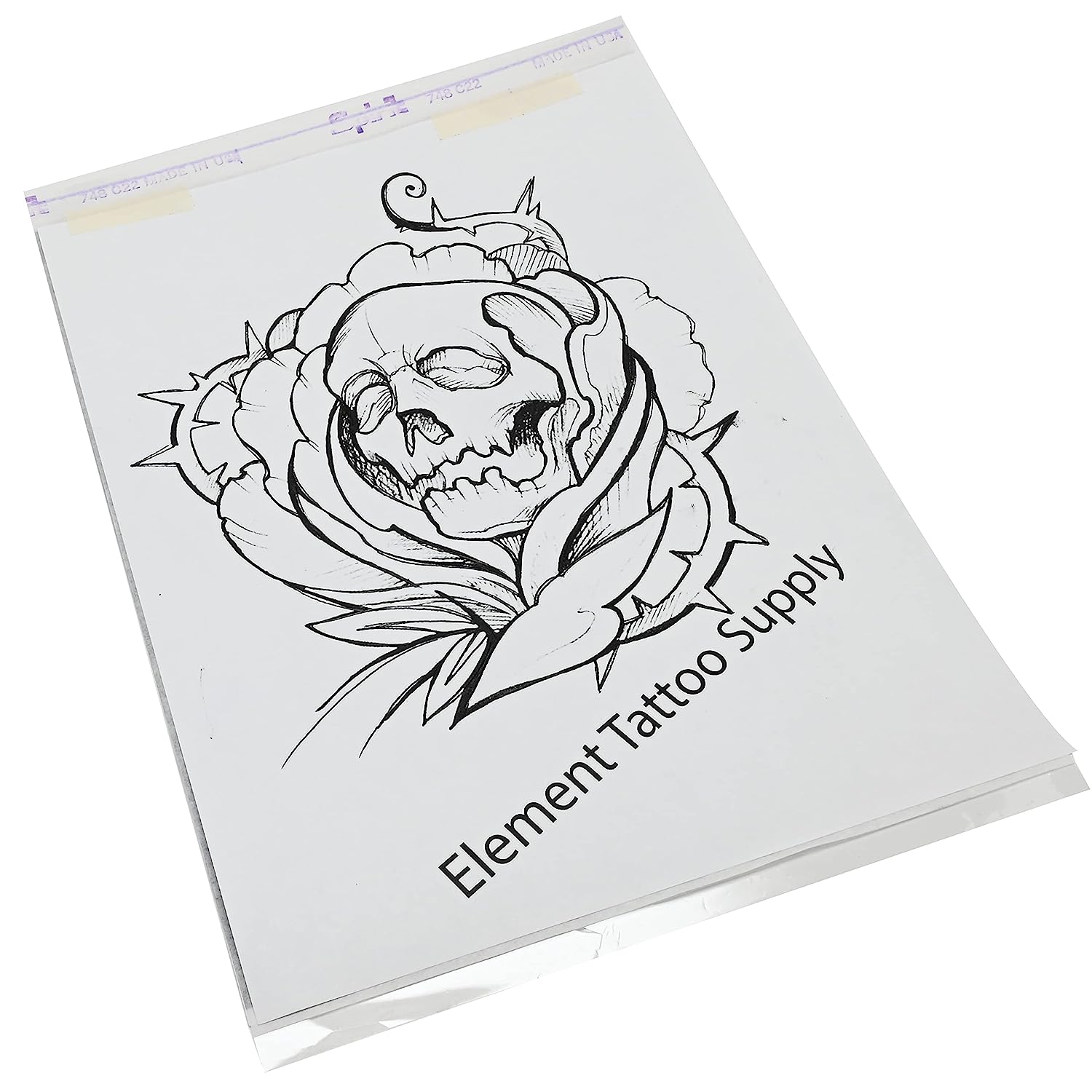 Thunderlord Power Transfer Paper, 100 Sheets Tattoo Stencil Transfer Paper Tattoo Thermal Stencil Paper For Tattooing