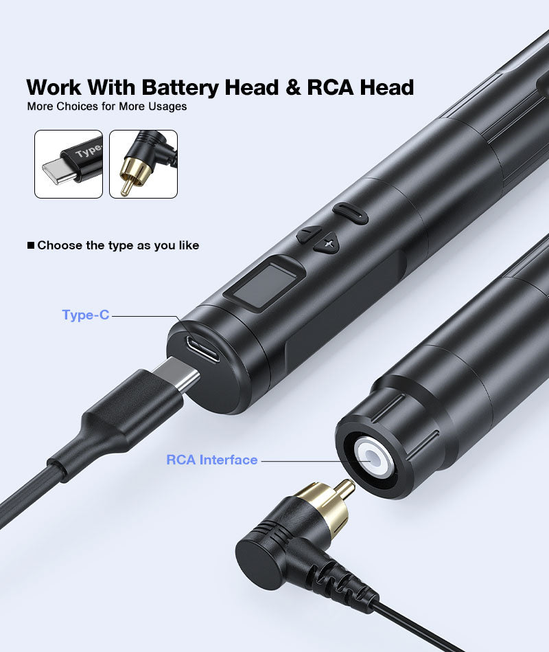 Thunderlord Power K6003 PMU machine with Type-C and RCA Interface options, tattoo equipment