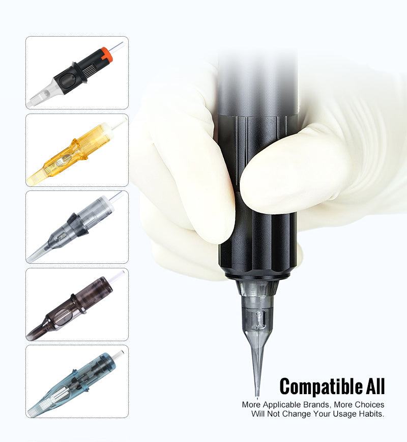 Thunderlord Power K6003 wireless PMU machine with different cartridge needles, Compatible All brands