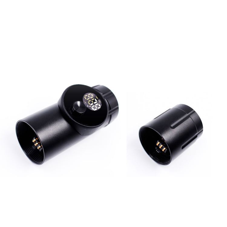 Thunderlord Power K6005 wireless tattoo pen machine components, black with digital display. Professional tattoo equipment.