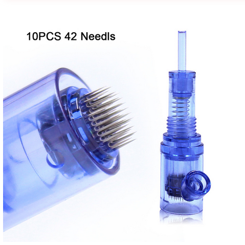 MTS MESO 10PCS Screw Microneedling Cartridge Needles for BMX Permanent Makeup  Machine