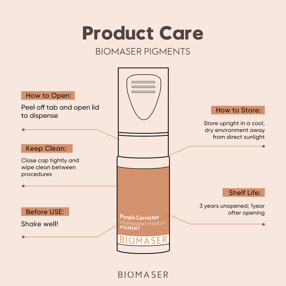 Biomaser Blend PMU Pigment - Brow & Eyeliner Ink for Light to Medium Skin Tones
