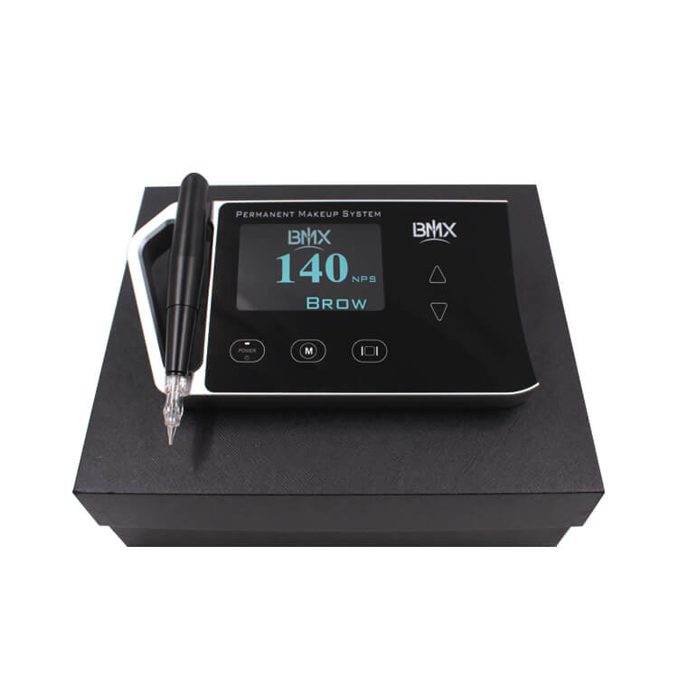 BMX P200 Permanent Makeup Machine Kit with digital display and PMU pen - eyebrow shading tool