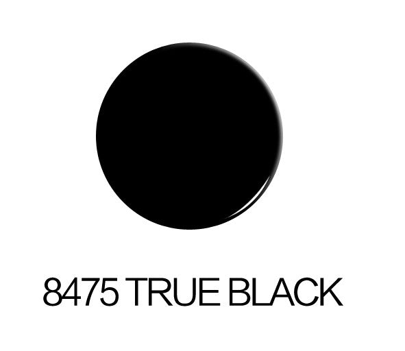 Biomaser 8475 True Black permanent makeup pigment swatch for eyeliner and eyelash coloring, tattoo supplies