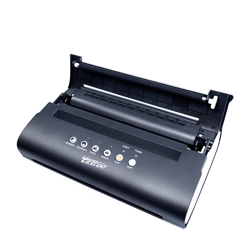 Thunderlord tattoo stencil printer, black, portable tattoo transfer machine, for tattoo artists, printing tattoo stencil.