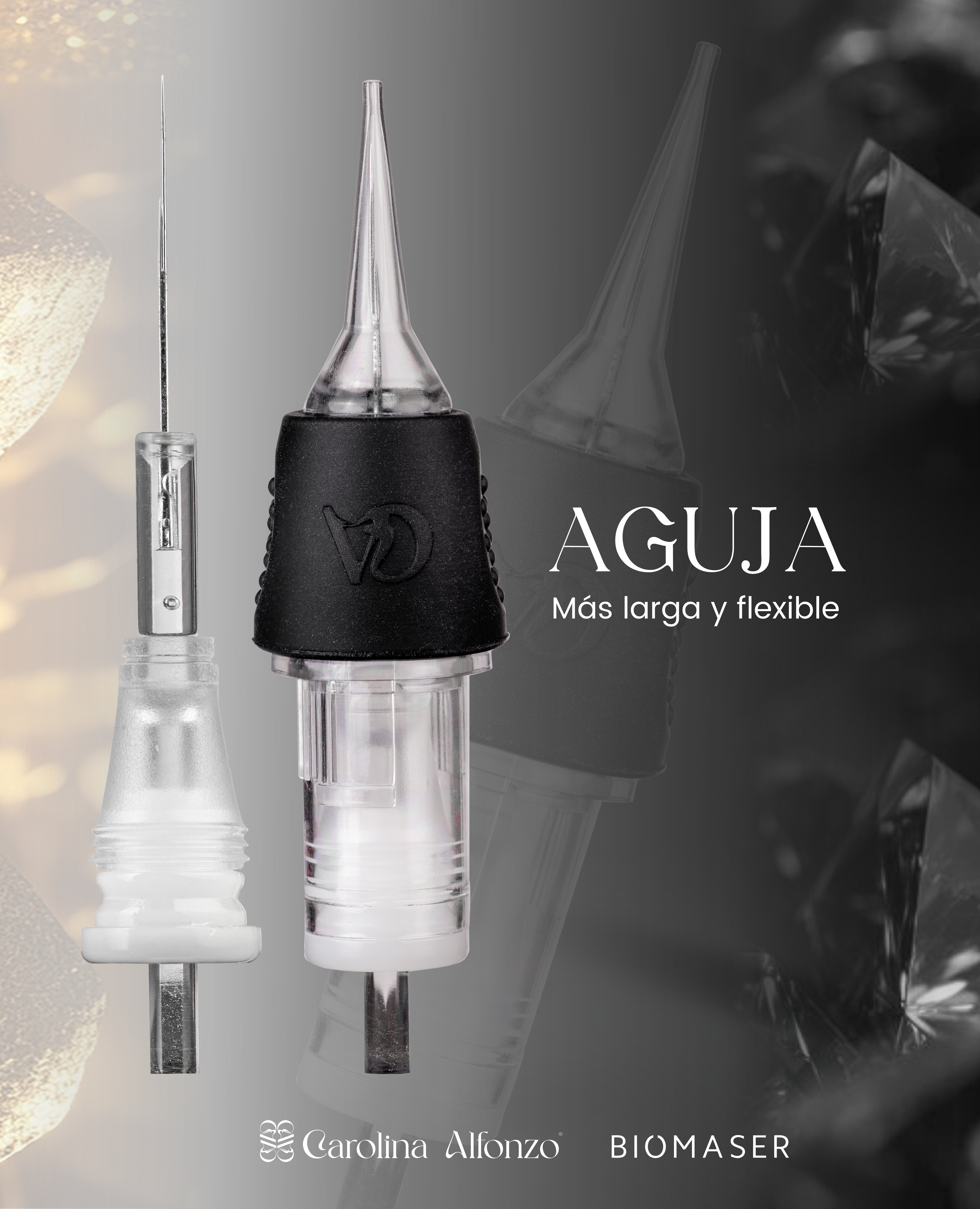 Biomaser x Carolina Alfonzo 1R Round Liner Tattoo Cartridge Needles