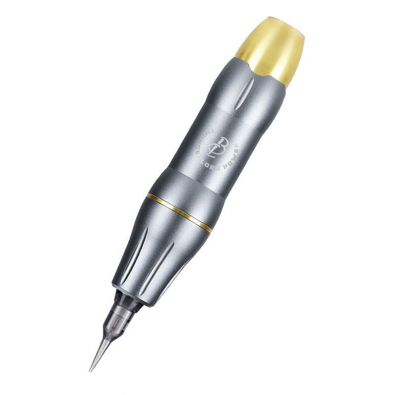 Thunderlord Power CTG006 Rotary Tattoo Pen Machine, silver and gold design, professional tattoo equipment