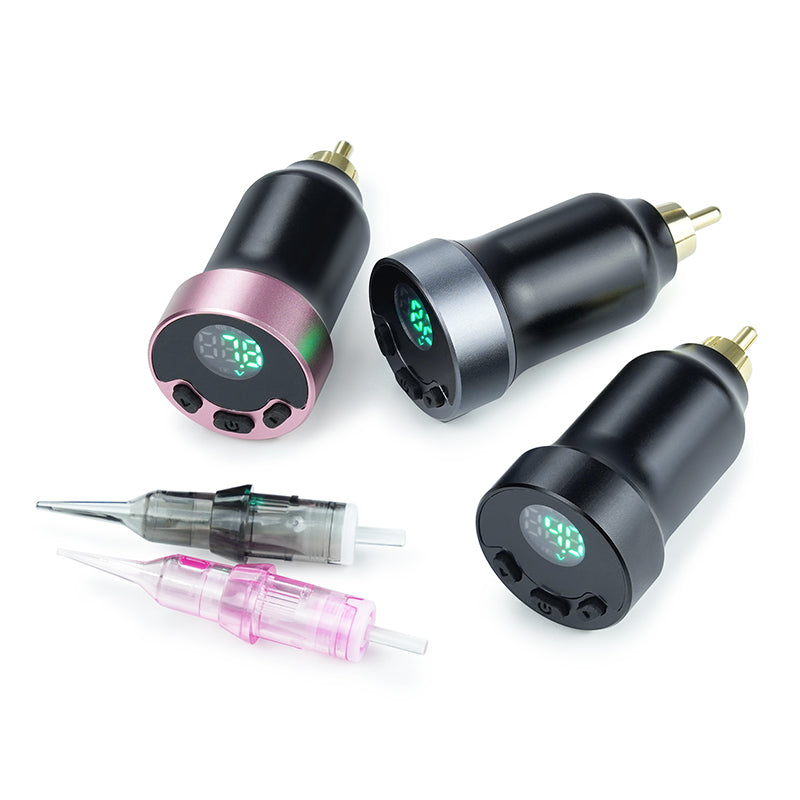 Biomaser DC004 Digital Wireless Tattoo Power Supply, LED Display, RCA Connector - Professional tattoo equipment
