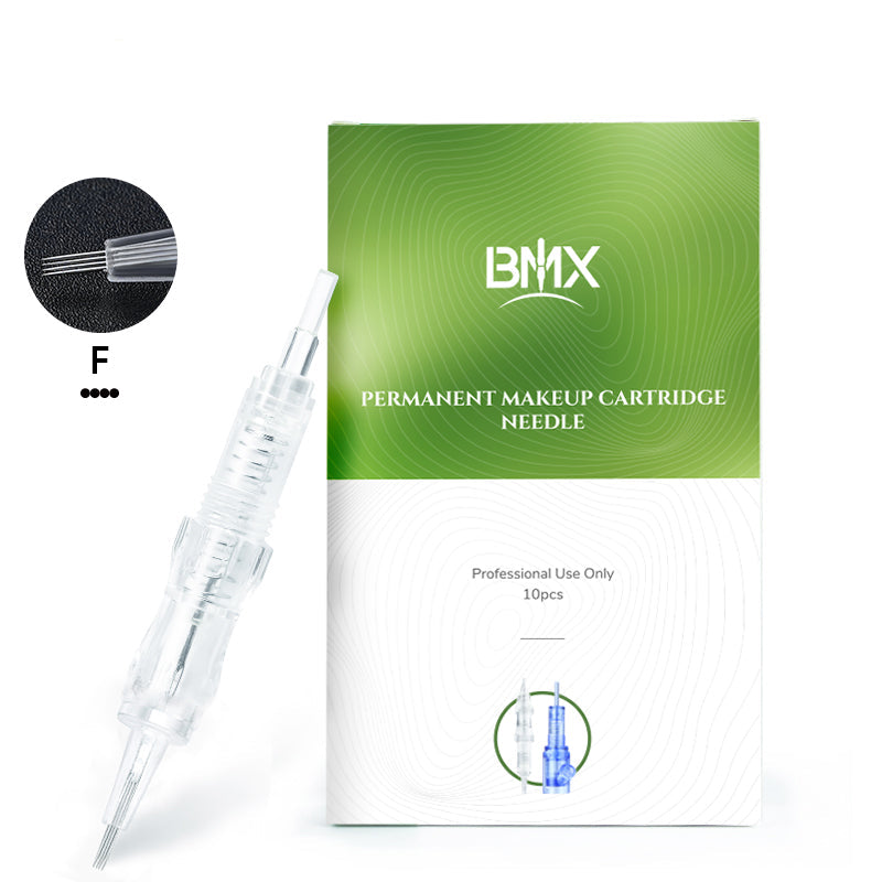 BMX F FLAT Permanent Makeup Cartridge Needle for permanent makeup machine, professional tattoo tools,10pcs