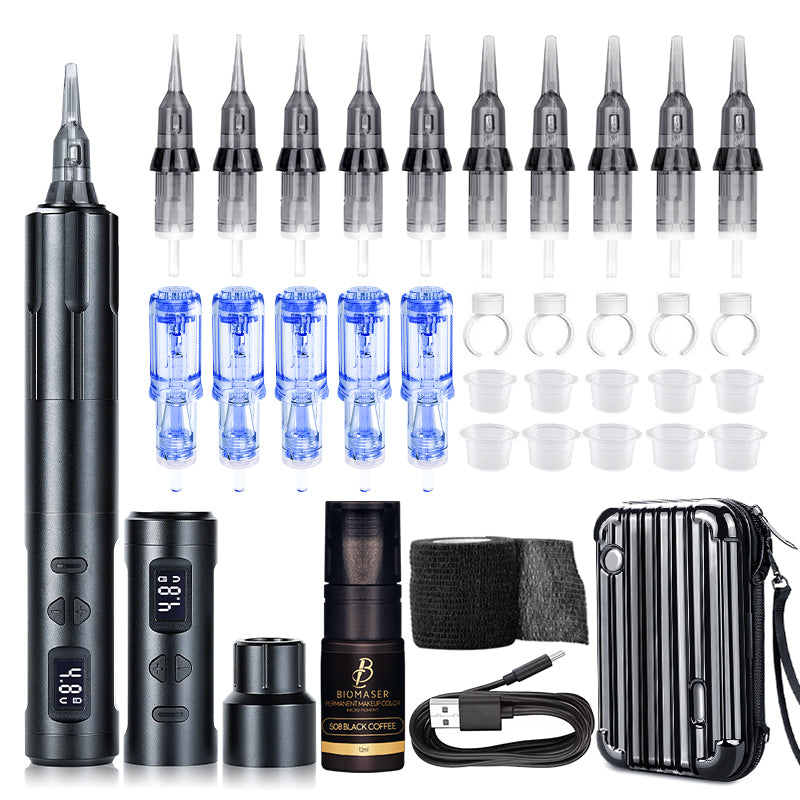 Wireless kits Tattoo Permanent Makeup Machine Thunderlordpower K6003