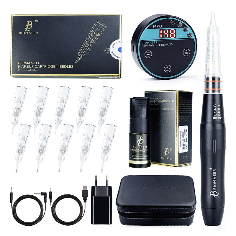 Biomaser P70 Set includes Needle Pigment Pen and Power Supply