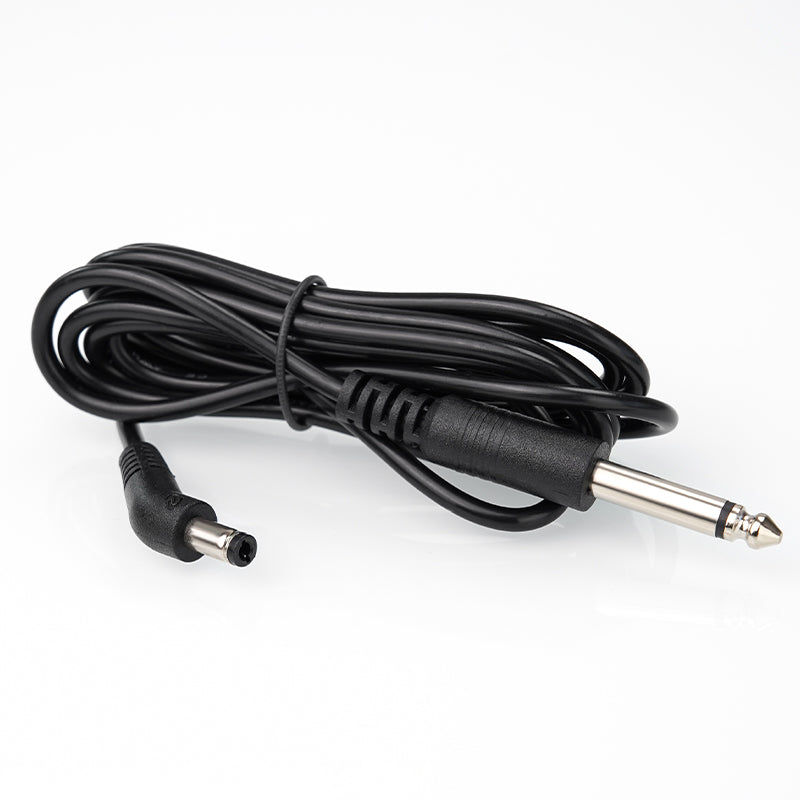 Thunderlord Power Tattoo Clip Cord, 1.8m Soft Cord 6.3 /DC Cord with High Sensitivity DC Interfaces Available