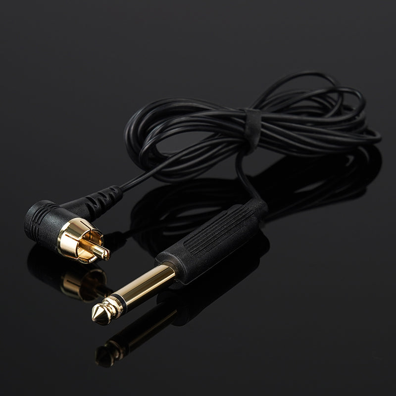 Thunderlord Power Tattoo Clip Cord, 6.35mm Plug with High Sensitivity RCA Interfaces Available