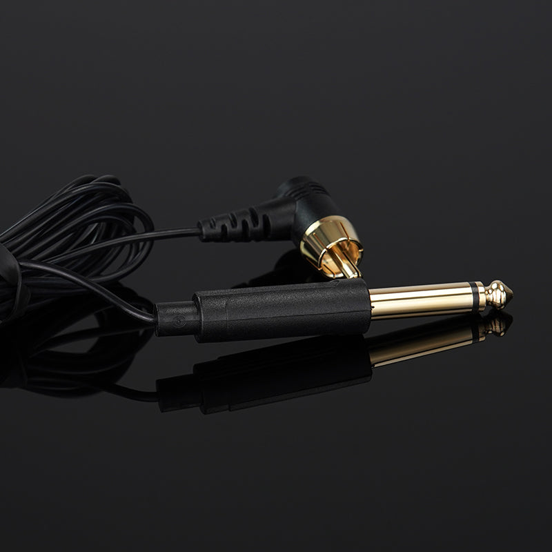 Thunderlord Power Tattoo Clip Cord, 6.35mm Plug with High Sensitivity RCA Interfaces Available