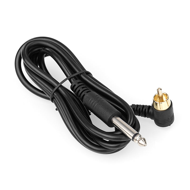 Thunderlord Power Tattoo Clip Cord, 1.8mm Soft Cord 6.35mm / RCA Cord with High Sensitivity RCA Interfaces Available