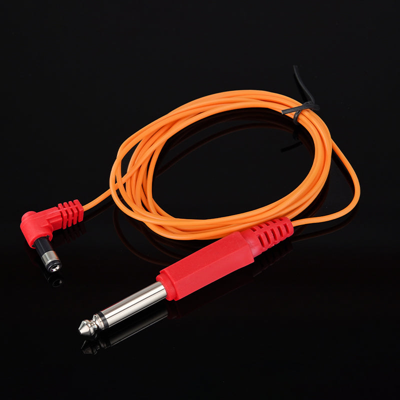 Thunderlord Power Tattoo Clip Cord, 1.8m Soft Cord 6.3DC Cord with High Sensitivity DC Interfaces Available