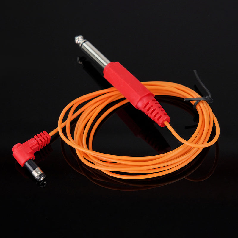 Thunderlord Power Tattoo Clip Cord, 1.8m Soft Cord 6.3DC Cord with High Sensitivity DC Interfaces Available