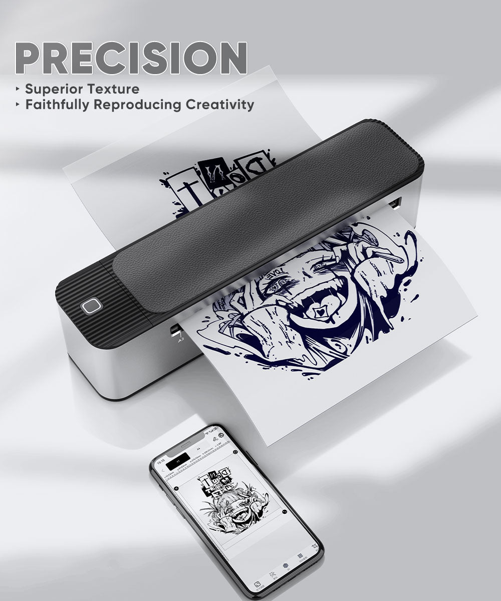 Thunderlord A3 transfer paper for wireless thermal sensitive large size intelligent interconnection tattoo printer