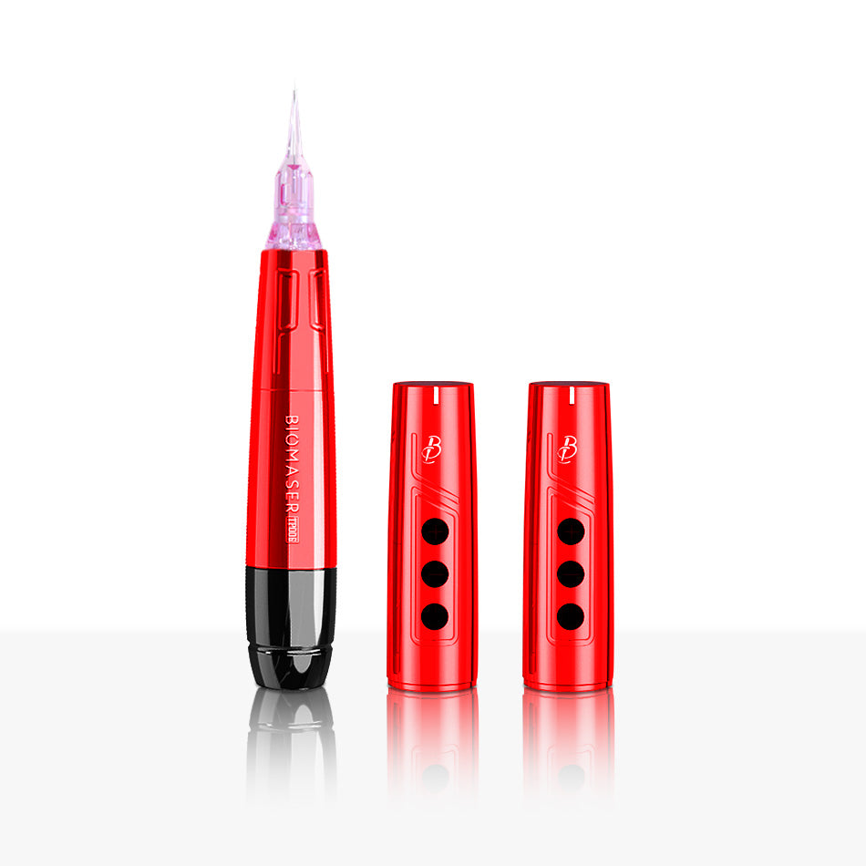 Biomaser TP006 Wireless PMU Machine - Dual Battery, Swiss Motor, Silent & Lightweight for Eyebrows & Lips