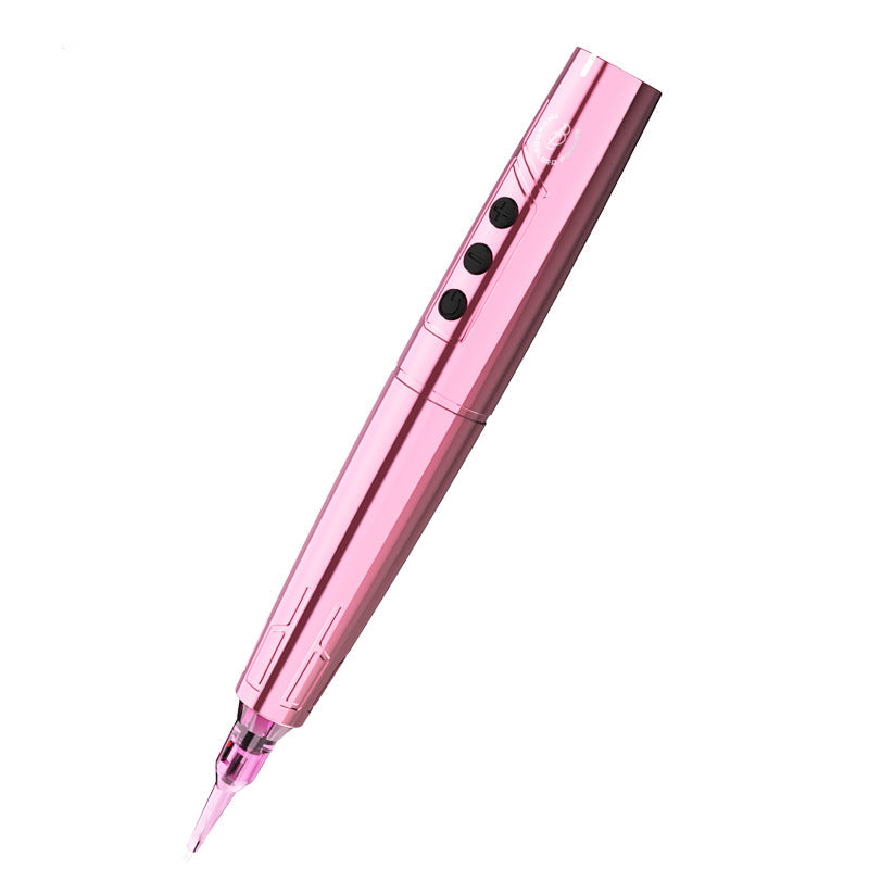 Pink Biomaser TP006 Wireless PMU machine with a sleek design. Suitable for professional eyebrow and lip permanent makeup.