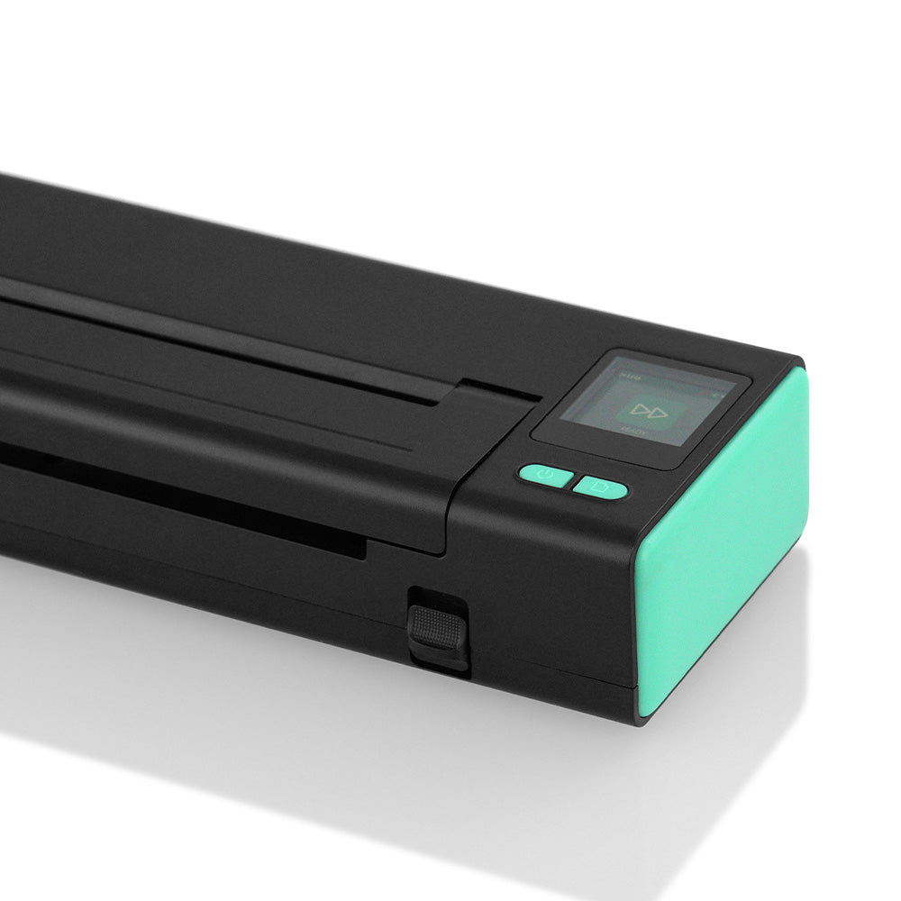 XIRU XR3 Wireless Thermal Tattoo Stencil Printer in black with turquoise accent, professional tattoo equipment