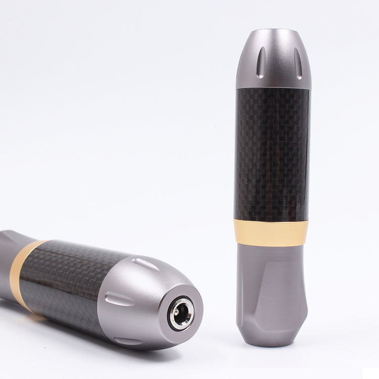 Thunderlord Power CTG005 Rotary Tattoo Pen Machine - carbon fiber grip and gold accent - tattoo equipment