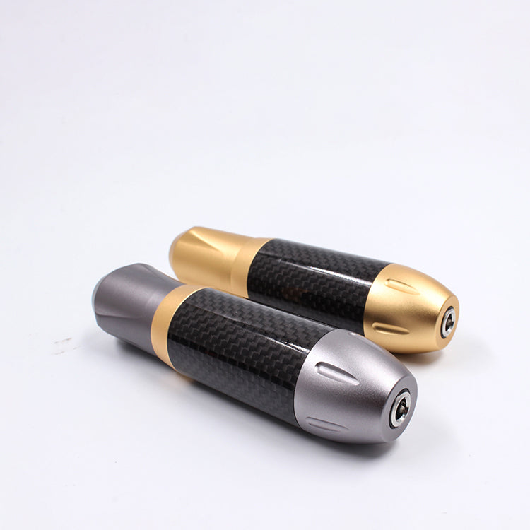 Thunderlord Power CTG005 Rotary Tattoo Pen - Gold and Gray with Carbon Fiber Grip - Professional Tattoo Equipment