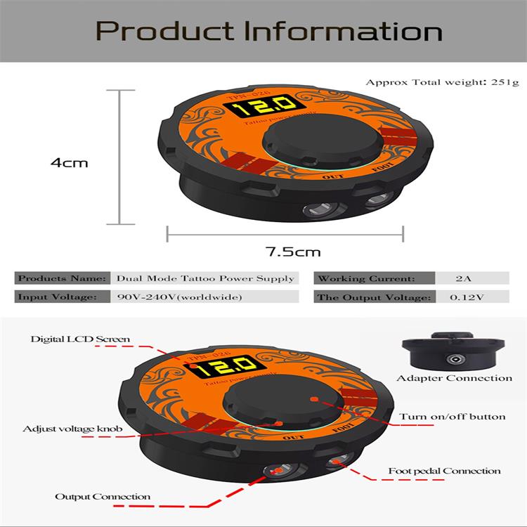 Tattoo Power Supply ThunderlordPower TPN026