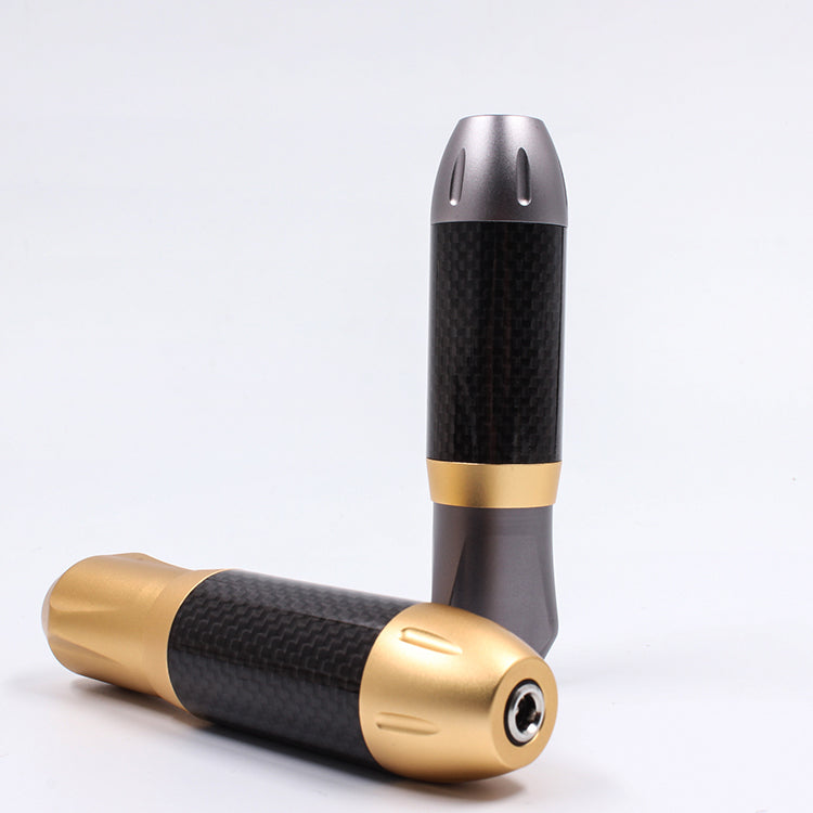 Thunderlord Power CTG005 rotary tattoo pen machine with gold accents and carbon fiber grip - tattoo equipment