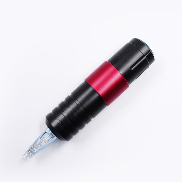 Thunderlord Power K6005 Wireless Tattoo Pen Machine - Black and Red Design, Professional Tattoo Equipment