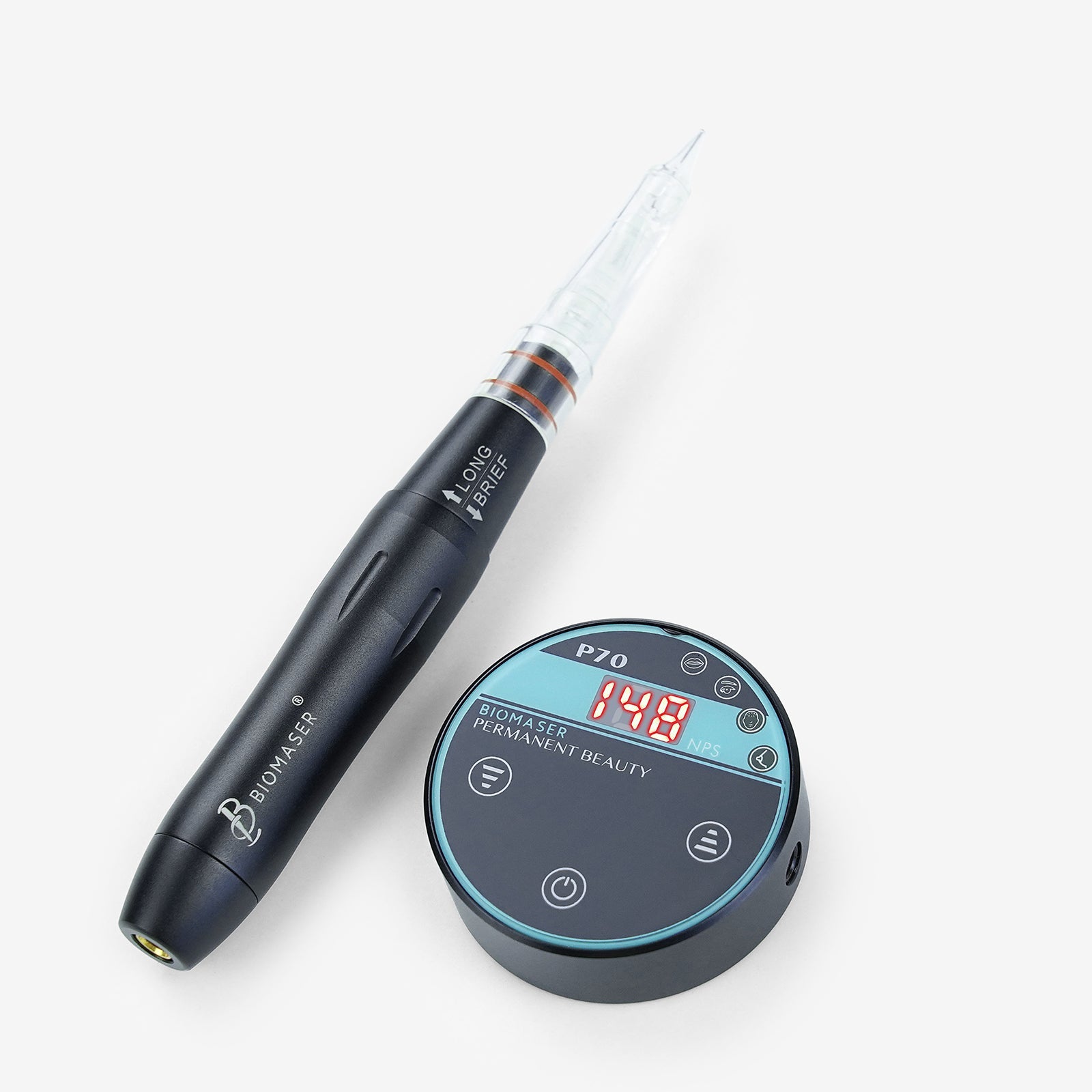 Biomaser P70 Set includes Needle Pigment Pen and Power Supply