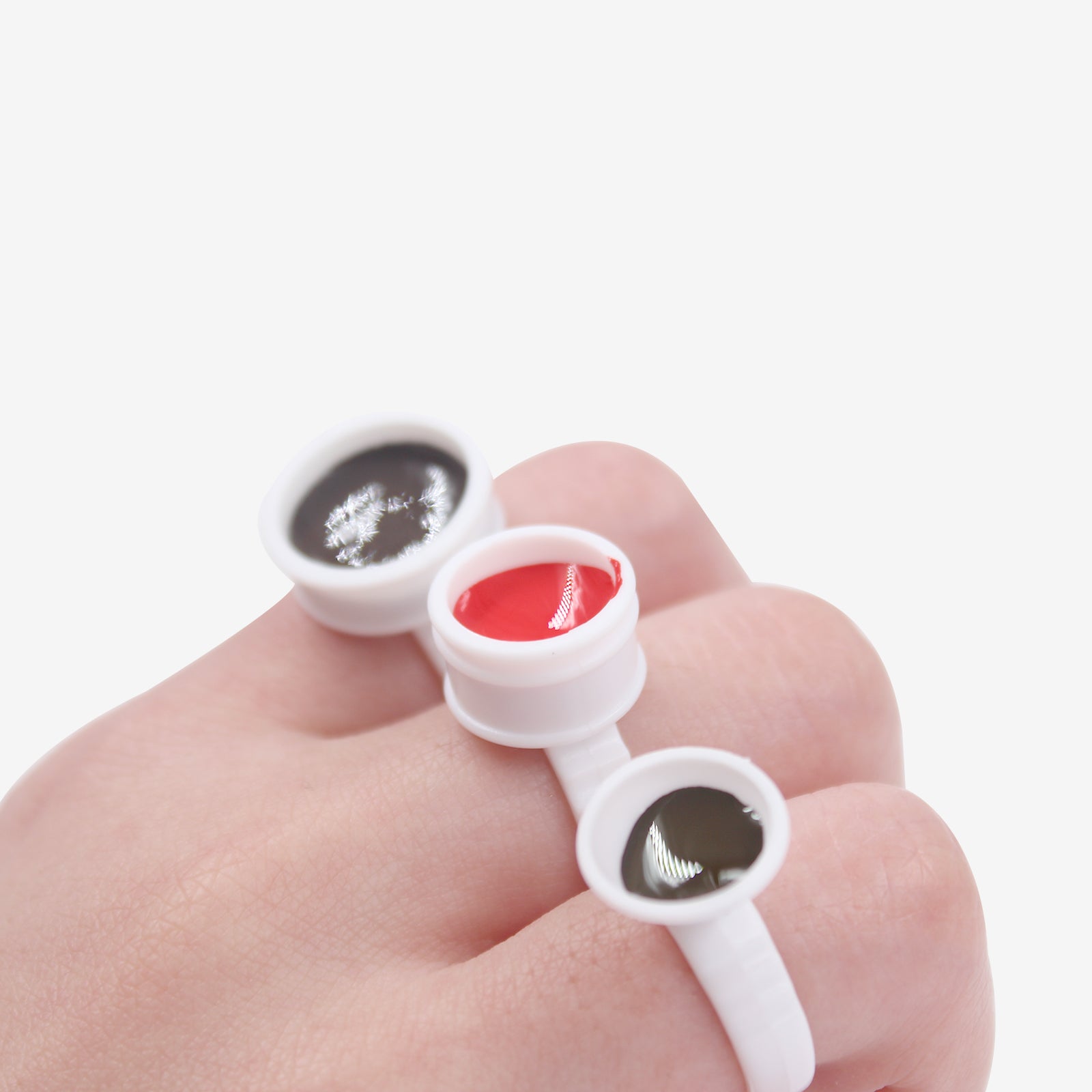 Permanent Makeup Tattoo Ink Finger Ring100PCS