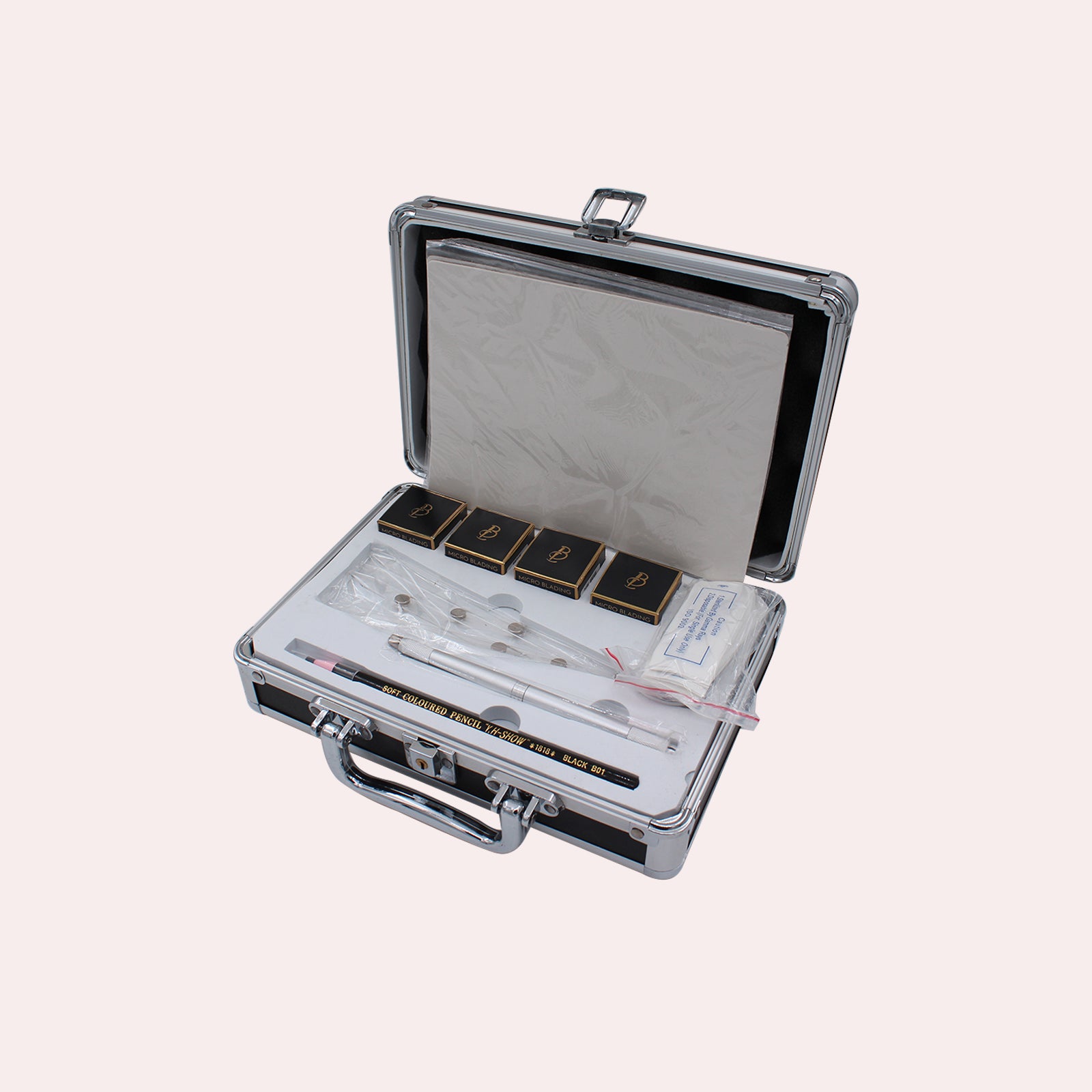 Microblading Home Kit by Biomaser. Includes pens, pigment, and practice skin. Perfect for permanent makeup beginners.