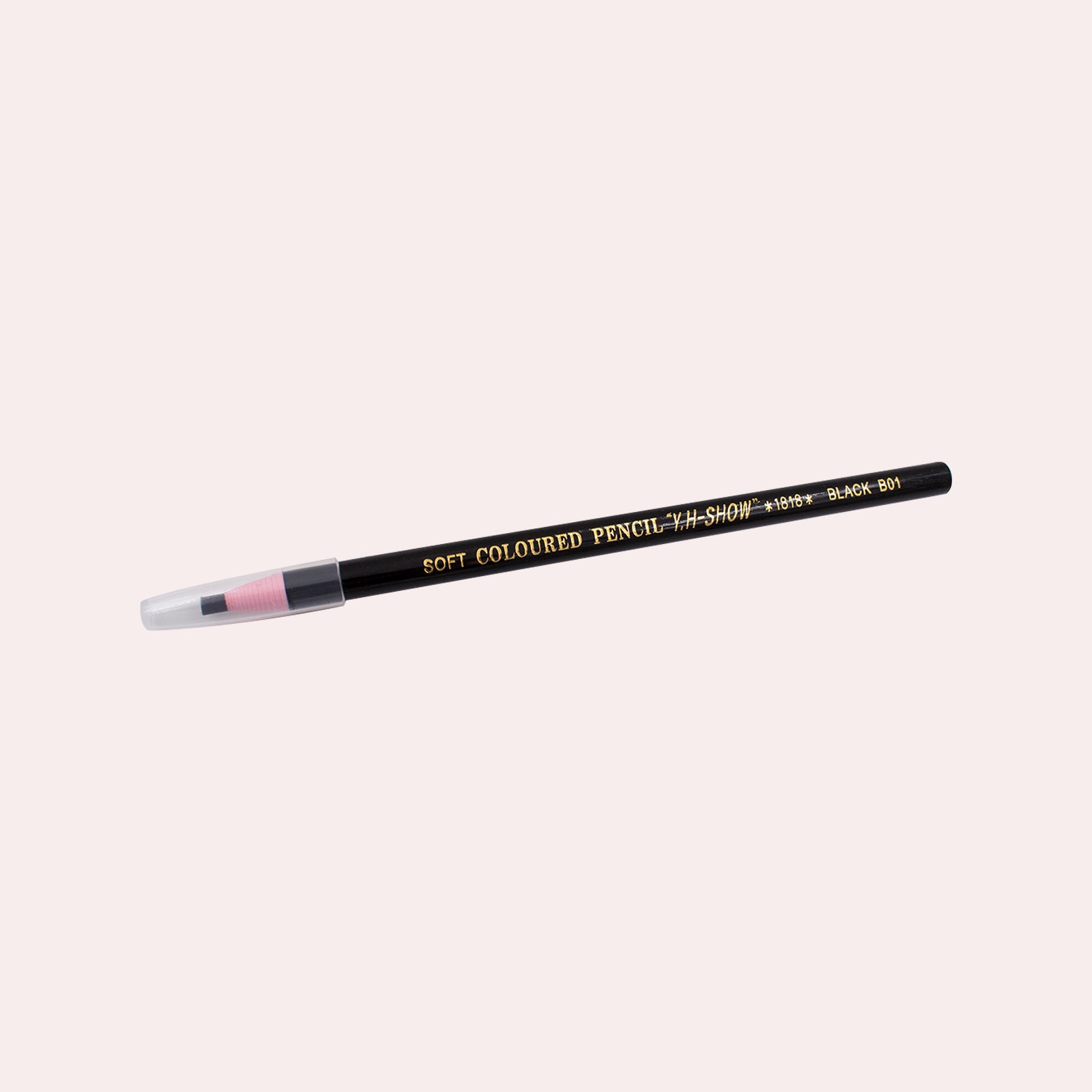 Biomaser black soft coloured eyebrow pencil, ideal for precise eyebrow design in permanent makeup application and training.