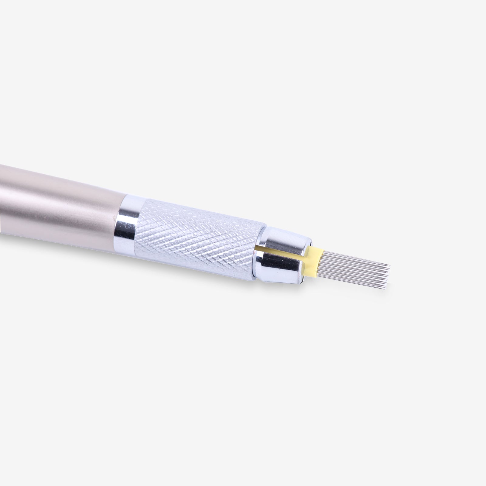 Microblading eyebrow tattoo pen with stainless steel needles. Professional tattoo equipment for permanent makeup.