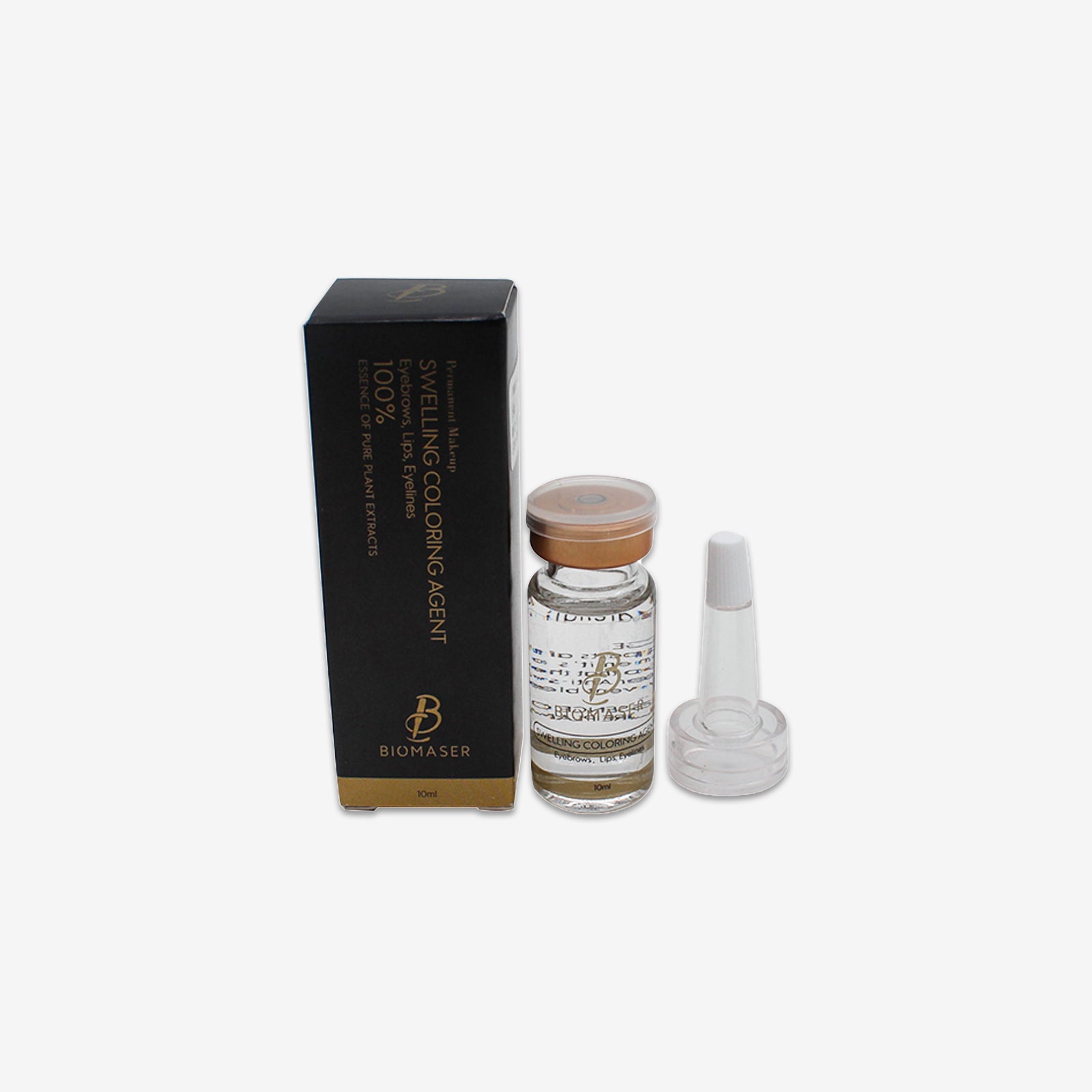 Biomaser Swelling Coloring Agent for permanent makeup, essential for eyebrows, lips, and eyeliner treatments